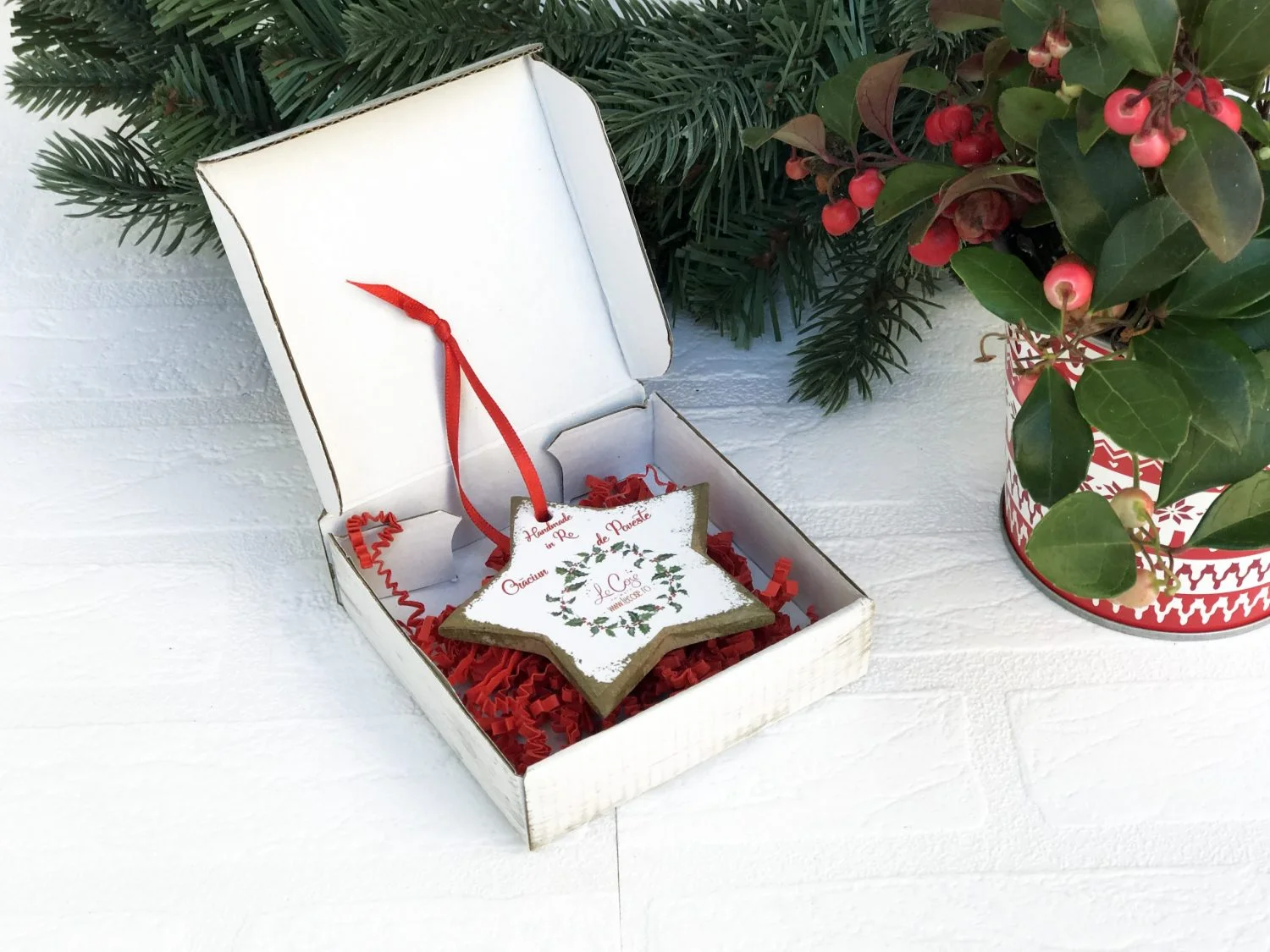 Urs Primul Craciun - Ornament de Craciun personalizat - imagine 3