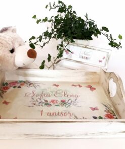 Alternative view of Set 1 An Fluturi si flori - tava si cutiuta