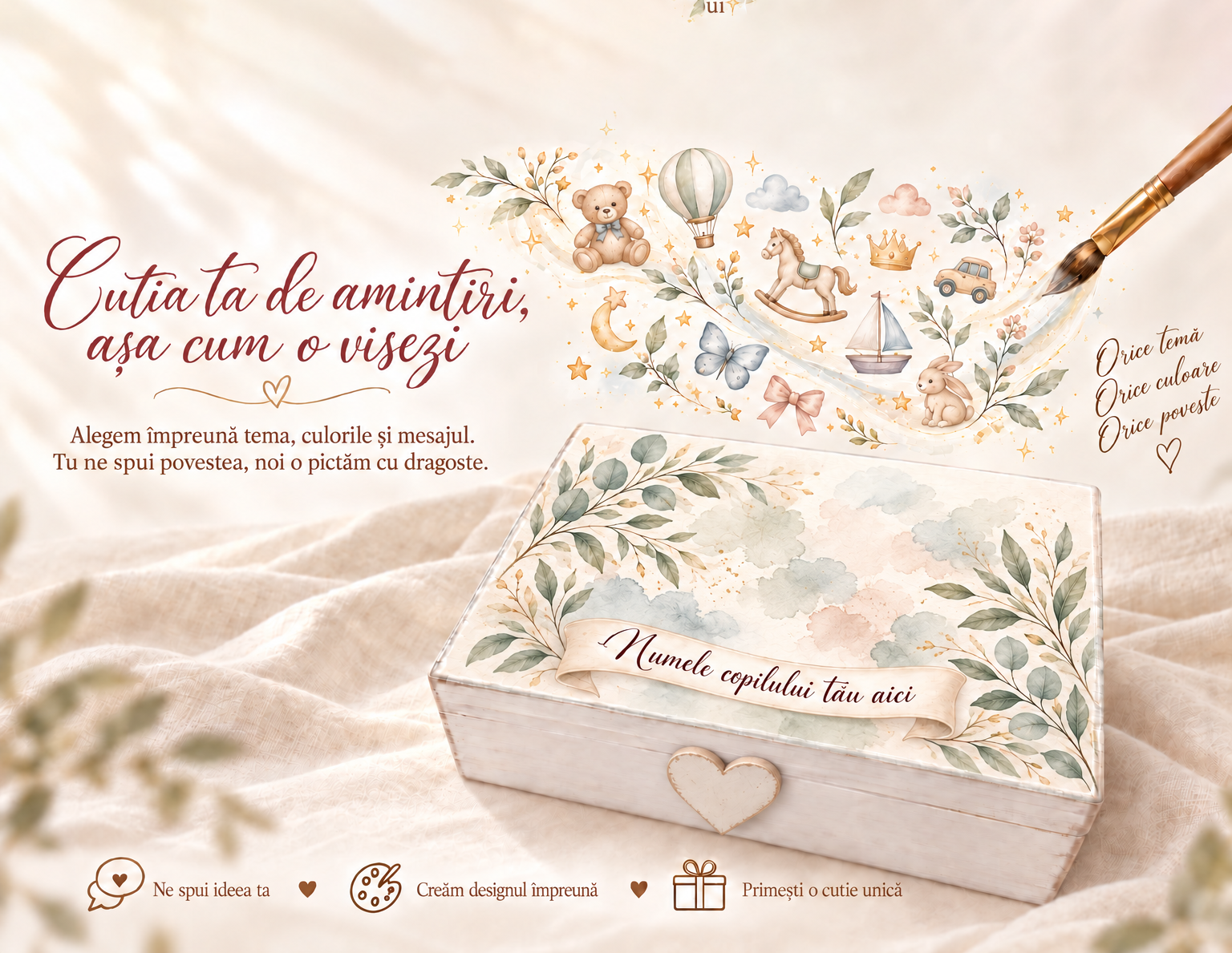 cutie amintiri personalizata le cose