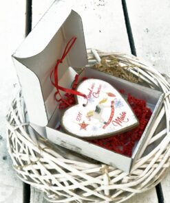 Alternative view of Primul meu Craciun - inimioara Calut ornament personalizat