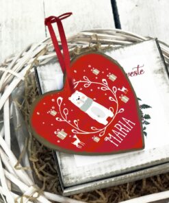 Alternative view of URs Rosu - Decoratiune personalizata inimioara