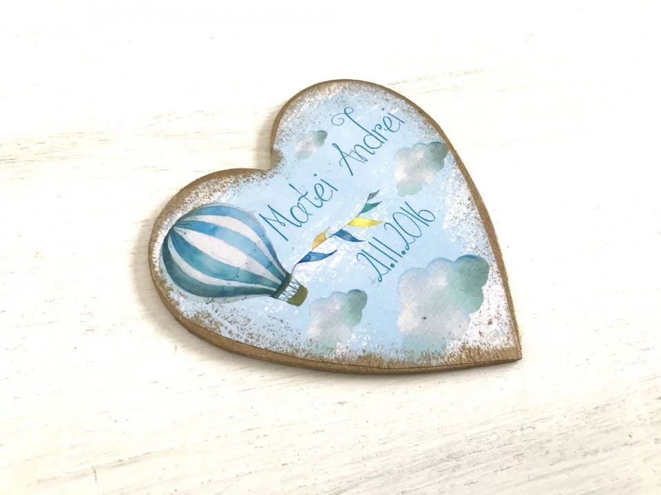 Set 10 marturii magneti personalizati Baloane