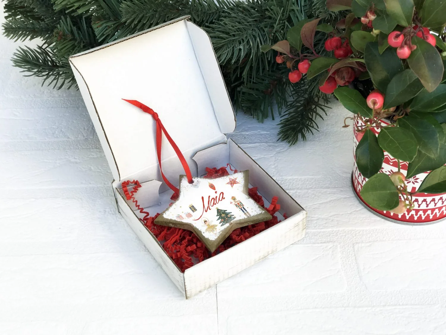 Sparagatorul de Nuci Ornament - Stea personalizata