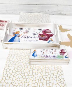 Alternative view of Set 1 An Alice in tara minunilor - tava si cutita prima suvita personalizata