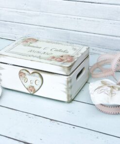 Alternative view of Cutie de nunta personalizata Vis Roz