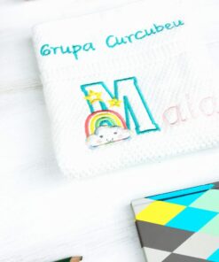 Alternative view of Curcubeu - Prosop de mana Copii Personalizat