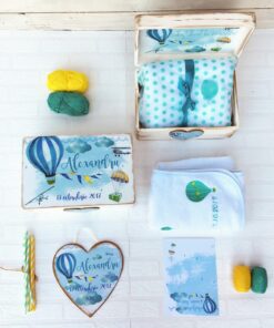 Alternative view of Set Cadou Bebe Baloane Azurii