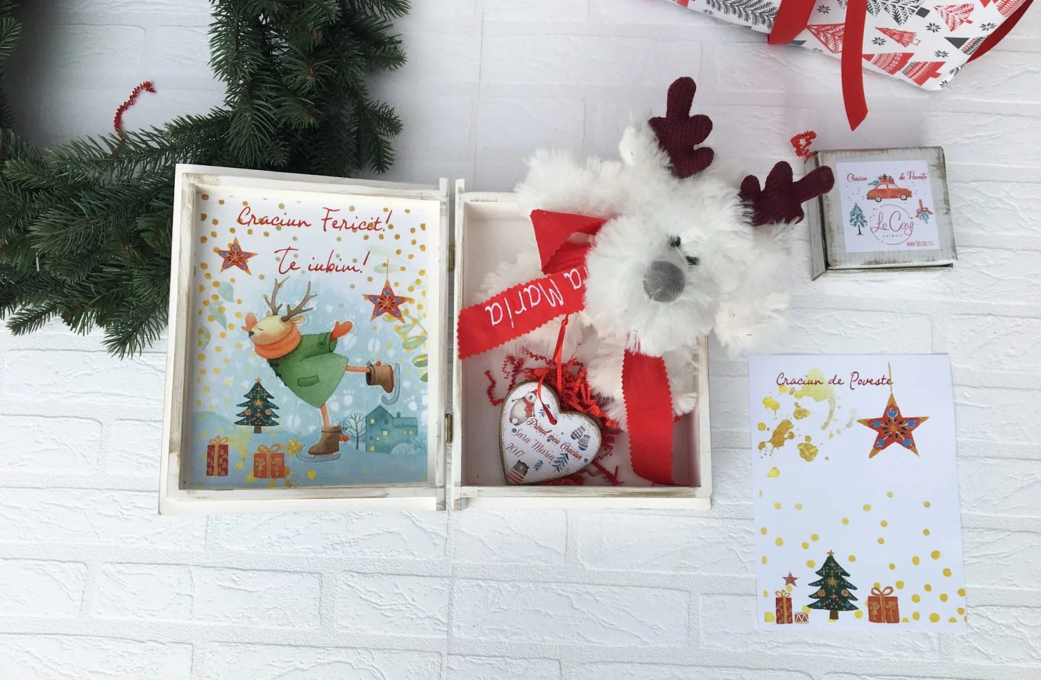 Renul Vesel Jucărie Personalizata Craciun - imagine 2