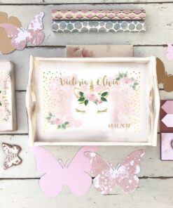 Alternative view of Set 1 An 1st Unicorn - tava si cutiuta personalizate