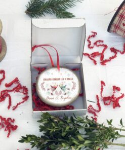 Alternative view of Craciun Indragostiti Cerc Ornament - Decoratiune personalizata