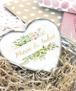 Alternative view of Set 10 Inimioare marturii personalizate - Cristal