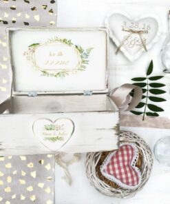 Alternative view of Cristal cutie personalizata amintiri nunta