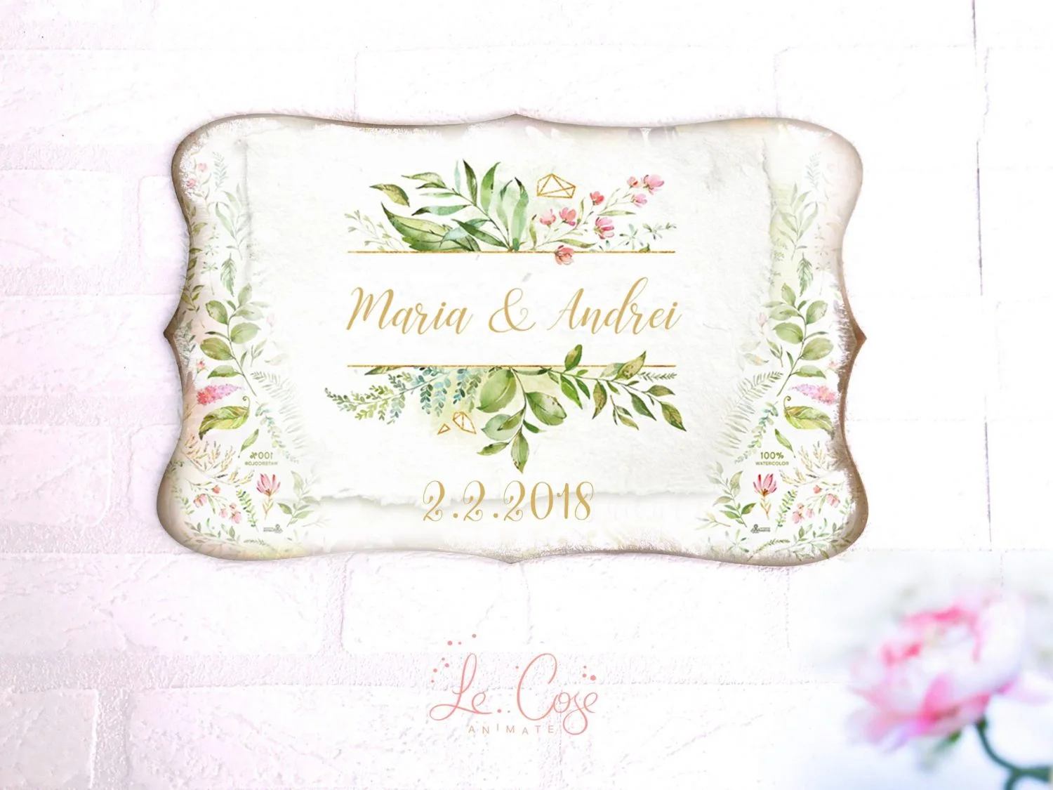 Cristal - Semn Nunta Personalizat