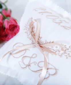 Alternative view of Pernuta verighete personalizata prin broderie