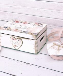 Alternative view of Roz Gri - cutie personalizata amintiri nunta