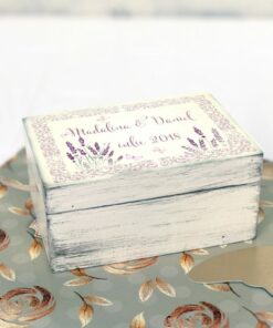 Alternative view of Cutiuta verighete personalizata - Lavanda