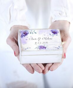 Alternative view of Cutiuta verighete personalizata - Mov