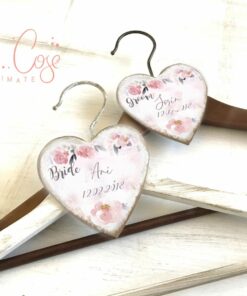 Umerase personalizate Mire si Mireasa - Roz Gri