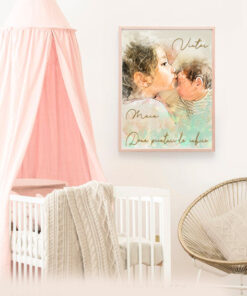 Alternative view of Acuarele – Tablou personalizat cu fotografia ta