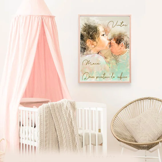 Acuarele – Tablou personalizat cu fotografia ta - imagine 2