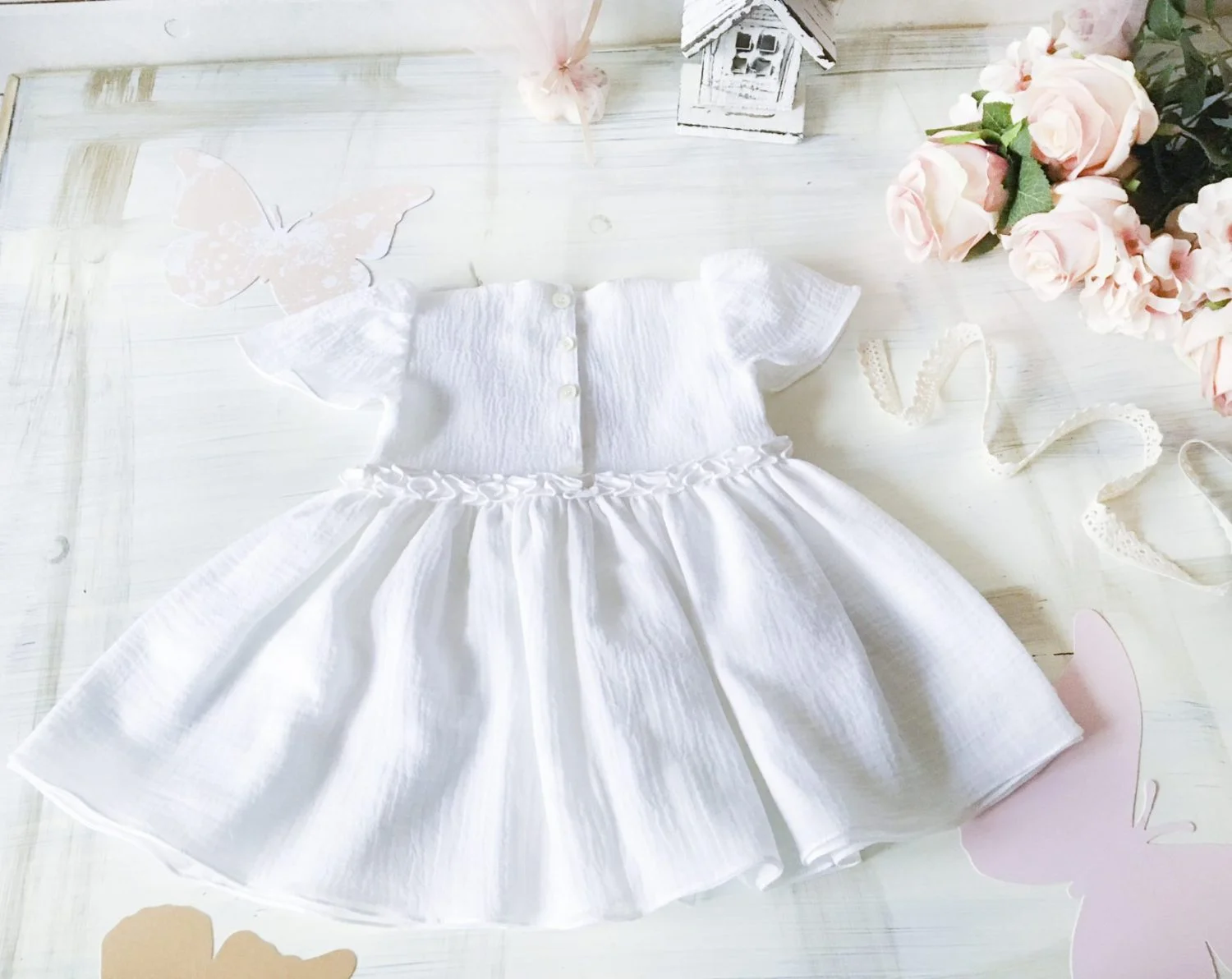 Rochita Panza Topita Personalizata Fluturasi - imagine 5