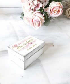 Alternative view of Cutiuta verighete personalizata Ciresi Delicate