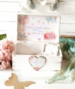 Alternative view of Cutie amintiri personalizata hortensie