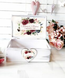 Alternative view of Cutie amintiri personalizata nunta - Frunze