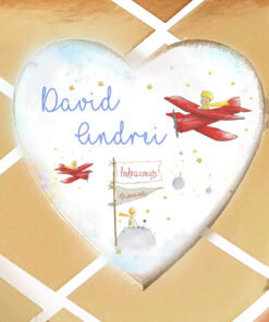 Set 10 Micul Print Marturii din lemn - magneti personalizati