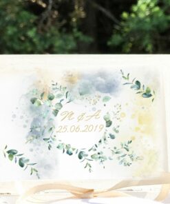 Alternative view of Cutie amintiri personalizata nunta - Eucalipt