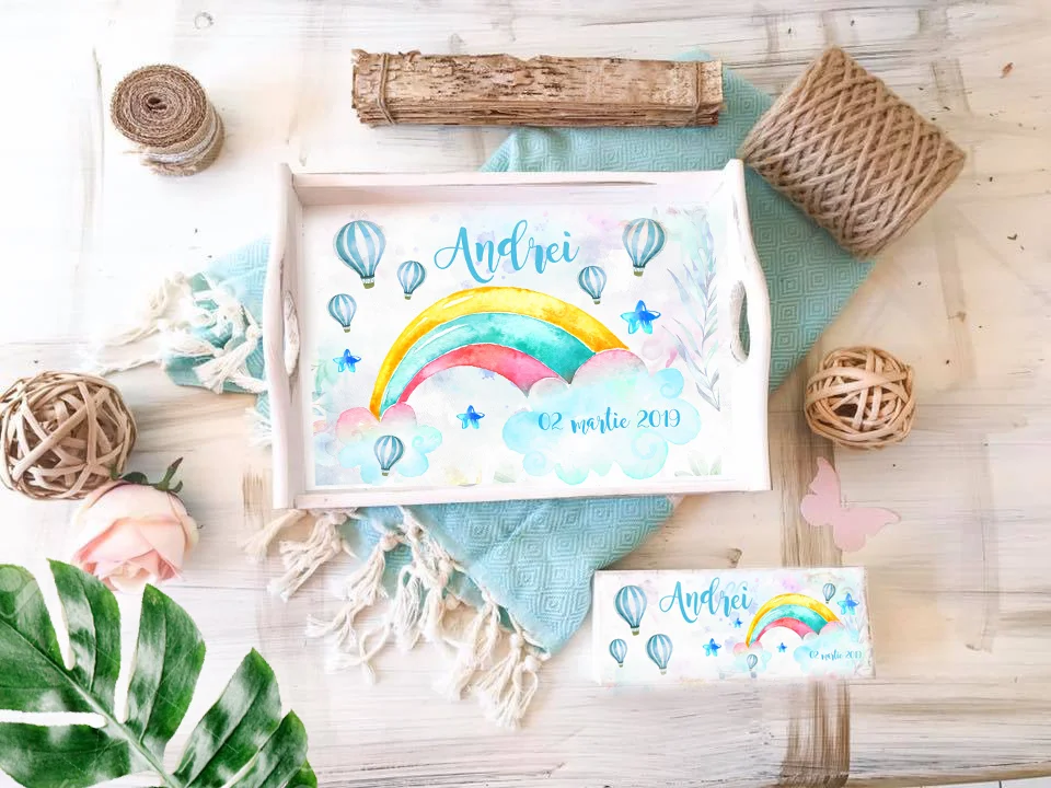 Set 1 An Curcubeu Vesel - tava mot si cutiuta