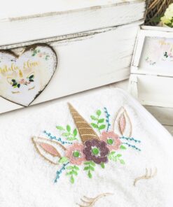 Alternative view of Trusou Botez  Personalizat  Unicorn Inflorat