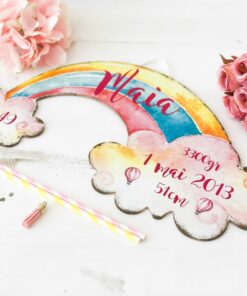 Alternative view of Curcubeu - semn personalizat bebelusi cu datele nasterii