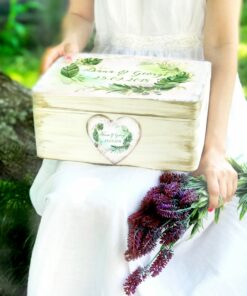 Verde - cutie personalizata amintiri nunta