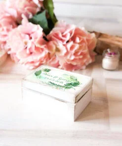 Alternative view of Cutiuta verighete personalizata - Verde