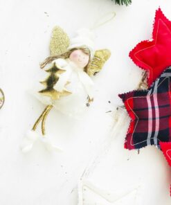 Alternative view of Christmas Gold Angel - Decoratiune personalizata Craciun