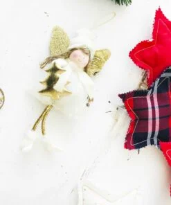 Alternative view of Christmas Gold Angel - Decoratiune personalizata Craciun