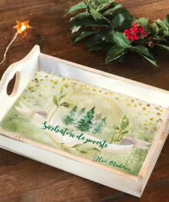 Tava Green Winter - Tava personalizata Craciun