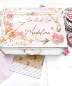 Cutie personalizata copii - Lebada Delicata