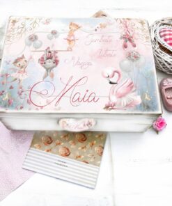 Cutie personalizata copii - Animalute Balet