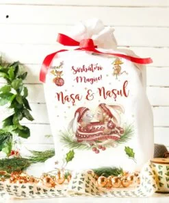 Sacul Mosului  - Sac personalizat Iubaretii