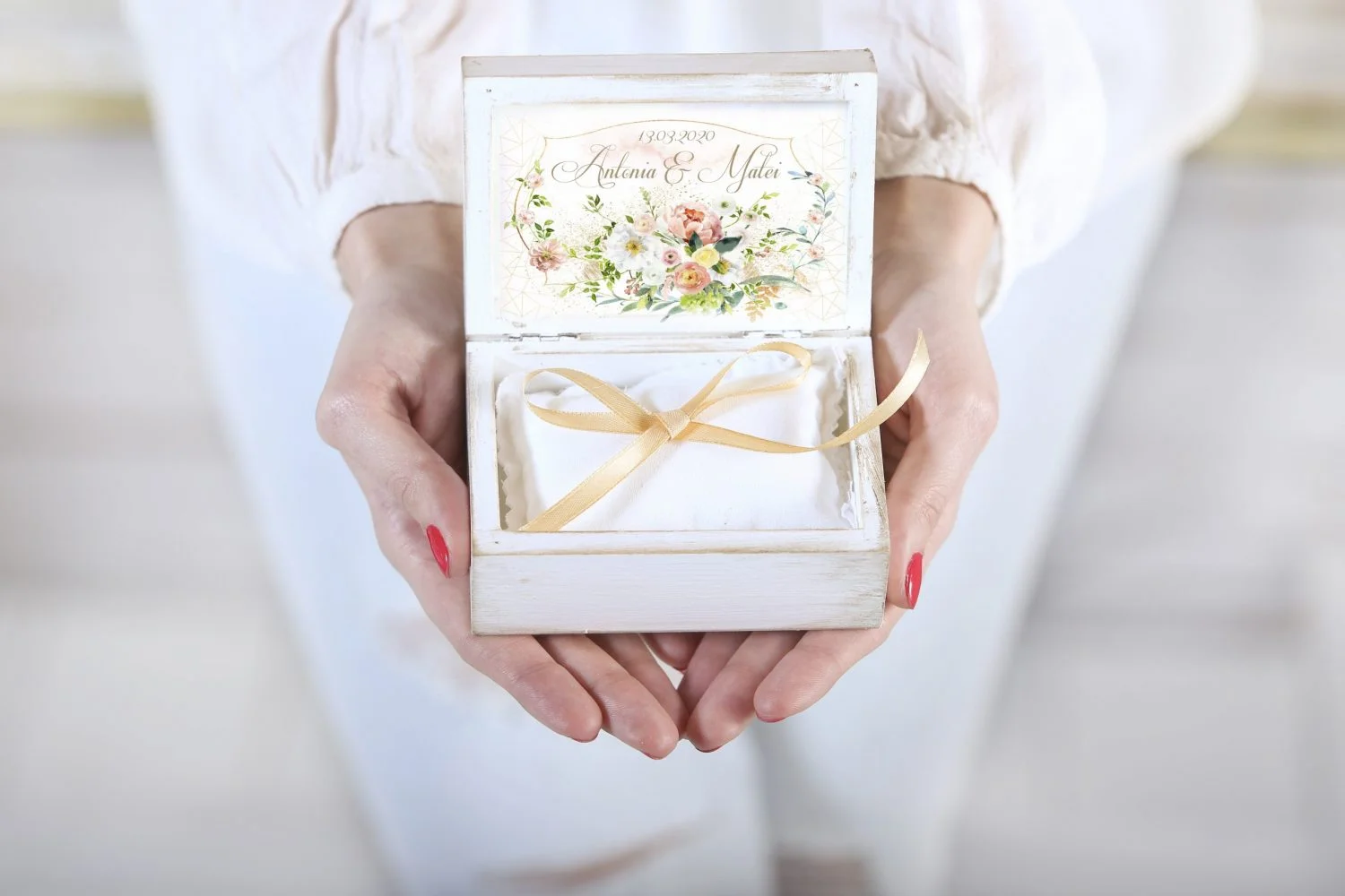 Cutie verighete personalizata - Dorinta