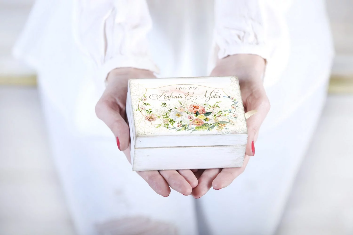 Cutie verighete personalizata - Dorinta - imagine 2