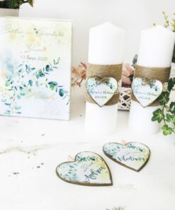 Alternative view of Set 2 lumanari nunta Eucalipt