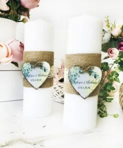 Set 2 lumanari nunta Eucalipt