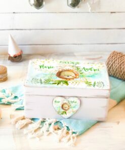 Bebe Leu - cutie personalizata amintiri