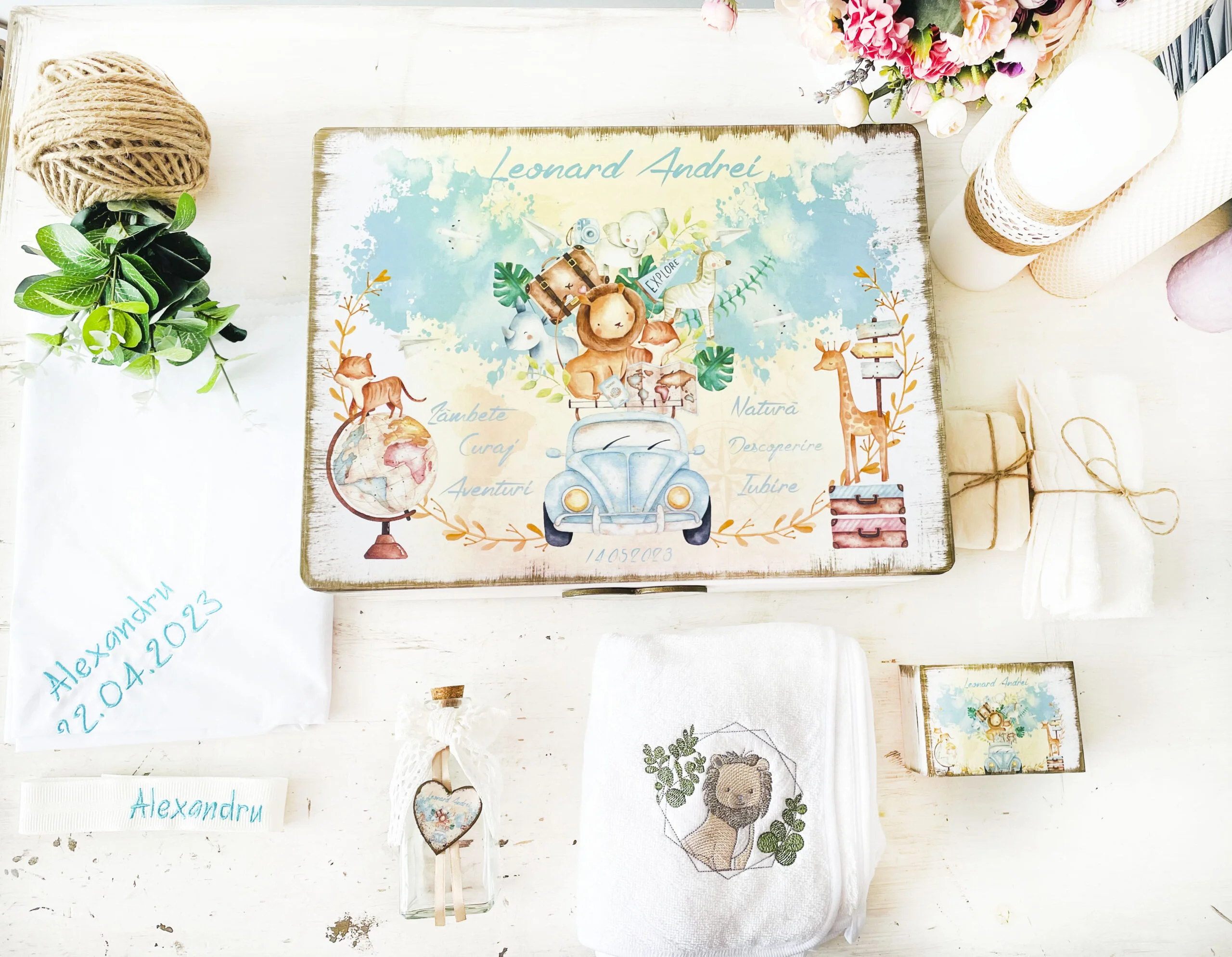 Trusou Botez Personalizat Bebe Safari