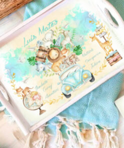 Alternative view of Set 1 An Bebe Safari Roz - tava si cutiuta mot