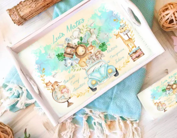 Set 1 An Bebe Safari - tava si cutiuta mot - imagine 2