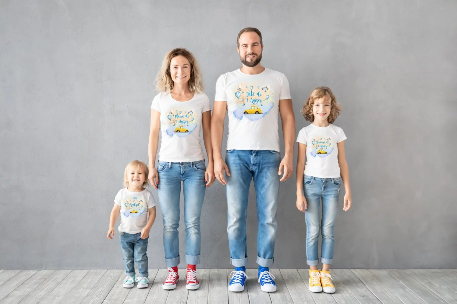 Tricouri Familie set 1 AN Vrum Vrum